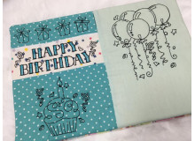 Stickdatei - ITH Geburtstags Mug Rug